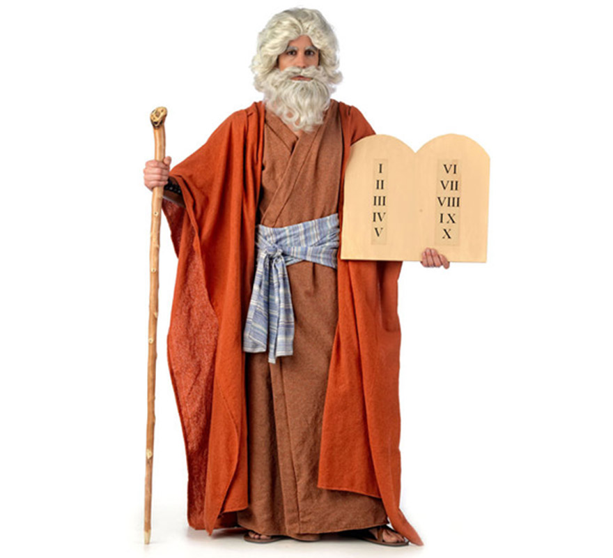 Disfraz de Jesucristo Extraluxe para hombre. Alta calidad, hecho en España. Disponible en varias tallas, Incluye túnica, toga y mantón.