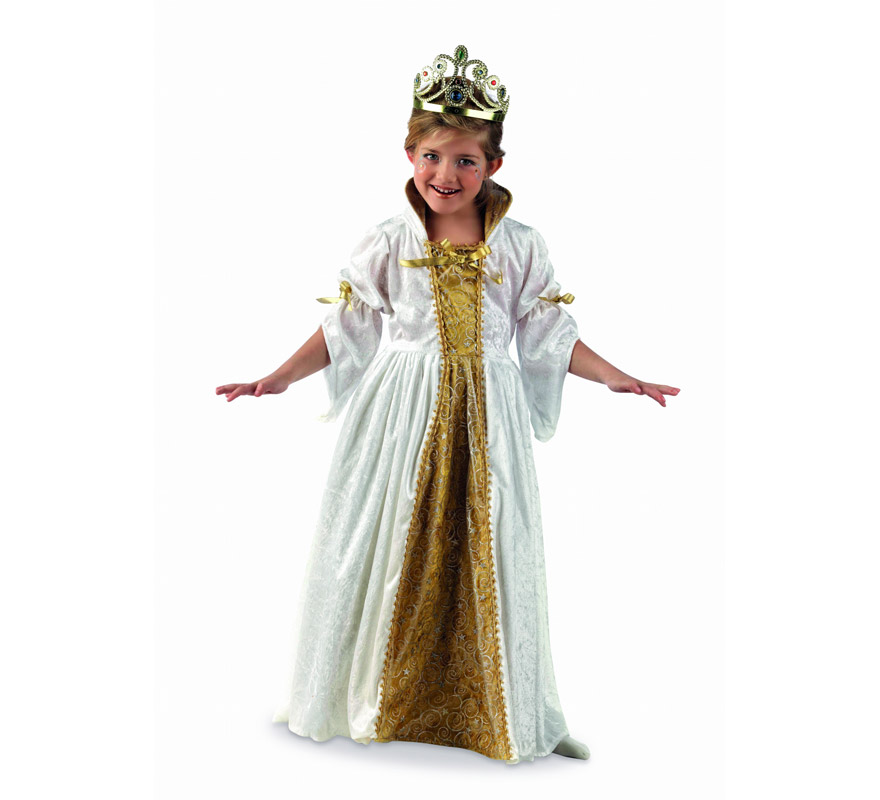 Disfraz de Princesa Alice Deluxe para niña. Alta calidad, hecho en España. Disponible en varias tallas. Incluye vestido. Tiara NO incluida, podrás encontrarla en nuestra sección de Complementos.