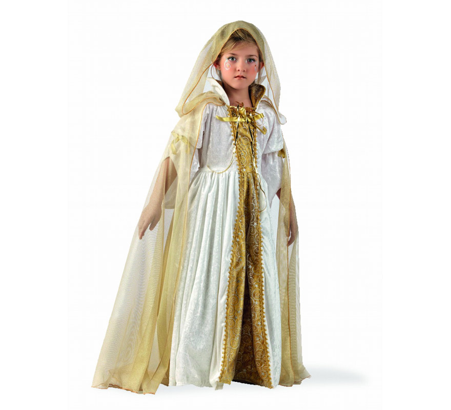 Capa de Princesa Alice Deluxe para niña. Alta calidad, hecho en España. Disponible en varias tallas. Incluye capa.