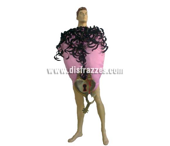 Disfraz de Chomi Virgen para Despedidas de Solteros. Talla Universal adultos. Disfraz del secreto de la mujer en estado virgen perfecto para Despedidas de Soltero y Soltera, para pasar un buen rato y reirse un poco del Novio o de la Novia.