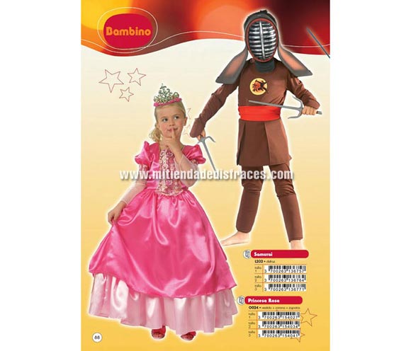 Disfraz de Princesa rosa. Talla de 7 a 9 años. Incluye vestido, corona y zapatos. Ideal para regalar en Navidad y Reyes.
