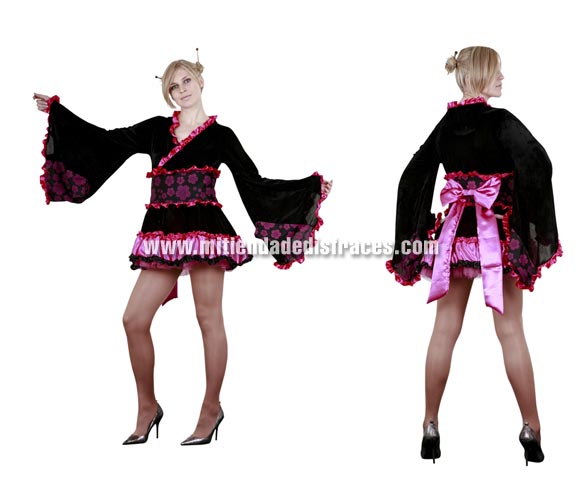 Disfraz de Japonesa Sexy adulta. Talla única 40/44. Incluye vestido y cinturón con lazo. Disfraz de Geisha Sexy para mujer.