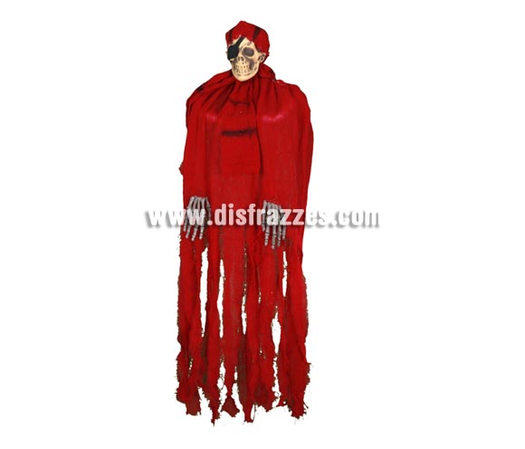 Colgante Calavera con parche y ropa roja de 80 cm. para Halloween. Artículo muy apropiado para decoración de Halloween en Discotecas, Pub's, Restaurantes, Colegios y Casas particulares y así crear un ambiente terrorífico y tenebroso típico de la Fiesta de Halloween cada vez más seguida por todos.
¡¡Compra la decoración para Halloween en nuestra tienda de disfraces, será divertido!!
