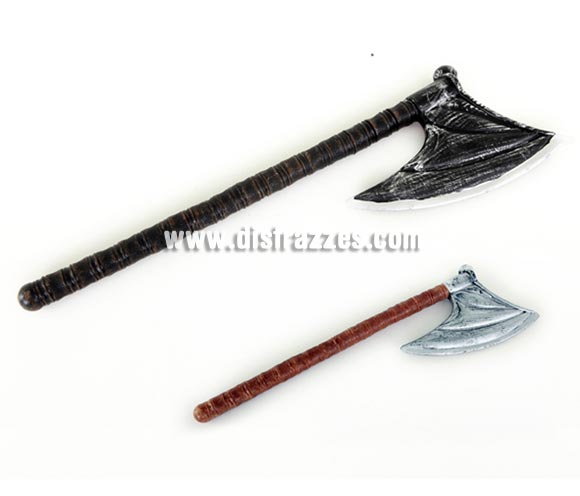 Hacha de lujo de 75 cm. para Halloween o para Medievales. Dos modelos surtidos. Ideal como complemento de tu disfraz de Medieval o tu disfraz de Halloween para ir de Fiesta a Pubs, Discotecas, Casas particulares o Restaurantes.
¡¡Compra los complementos de tus disfraces en nuestra tienda de disfraces, será divertido!!
