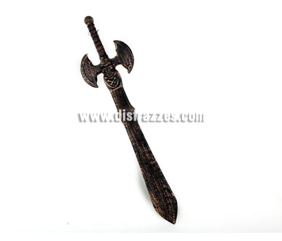 Espeda con empuñadura Axial de 99 cm. para Halloween o Carnaval. Ideal como complemento de tu disfraz para Carnaval para ir de Fiesta a Pubs, Discotecas, Casas particulares, Restaurantes o Colegios y ayudar a crear un ambiente Carnavalesco y Festivo propio de la Fiesta de Carnavales.
¡¡Compra tu complemento para el disfraz de Carnaval en nuestra tienda de disfraces, será divertido!!
