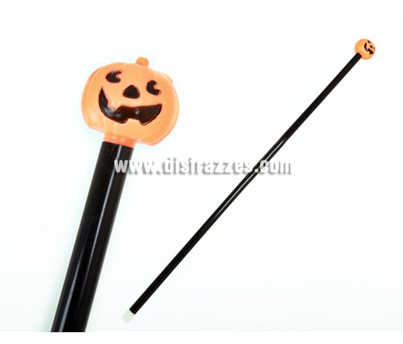 Bastón o Cetro con Calabaza de PVC de 83 cm. para Halloween barato. Ideal como complemento de tu disfraz de Halloween para ir de Fiesta a Pub's, Discotecas, Casas particulares o Restaurantes y ayudar a crear un ambiente terrorífico y tenebroso en la Fiesta de Halloween.
¡¡Compra los complementos de tu disfraz para Halloween en nuestra tienda de disfraces, será divertido!!