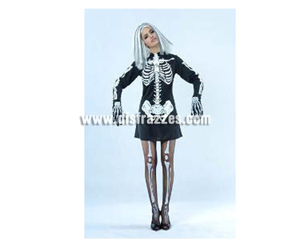 Disfraz de Esqueleto adulta para Halloween. Talla estándar 38/42. Disfraz super barato de Halloween que incluye el vestido. Medias NO incluidas, podrás verlas en la sección Complementos. Éste disfraz de Halloween es ideal para celebrar la Fiesta de la Noche de las Brujas cada vez más arraigada en nuestro País en Pub's, Discotecas, Casas particulares,  Restaurantes o Colegios y ayudar a crear un ambiente terrorífico y tenebroso indispensable para la Noche de Halloween la cual se celebra la víspera de Todos los Santos.
¡¡Compra tu disfraz para Halloween en nuestra tienda de disfraces, será divertido!!

¡¡¡PRÓXIMA RECEPCIÓN DE ÉSTE ARTÍCULO A PARTIR DE SEPTIEMBRE DE 2010!!!
