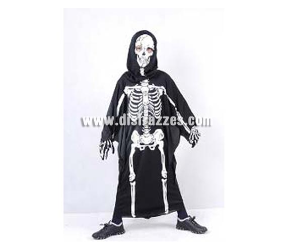 Disfraz de túnica Esqueleto infantil barato para Halloween. Talla de 5 a 6 años. Incluye túnica con huesos impresos y capucha. Éste disfraz de Halloween es ideal para celebrar la Fiesta de la Noche de las Brujas cada vez más arraigada en nuestro País en Pub's, Discotecas, Casas particulares,  Restaurantes o Colegios y ayudar a crear un ambiente terrorífico y tenebroso indispensable para la Noche de Halloween la cual se celebra la víspera de Todos los Santos.
¡¡Compra tu disfraz para Halloween en nuestra tienda de disfraces, será divertido!!

¡¡¡PRÓXIMA RECEPCIÓN DE ÉSTE ARTÍCULO A PARTIR DE SEPTIEMBRE DE 2010!!!