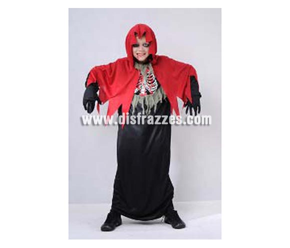 Disfraz de Túnica del Horror infantil para Halloween barato. Talla de 10 a 12 años. Incluye capa con capucha y túnica con impresión de esqueleto. Éste disfraz de Halloween es ideal para celebrar la Fiesta de la Noche de las Brujas cada vez más arraigada en nuestro País en Pub's, Discotecas, Casas particulares,  Restaurantes o Colegios y ayudar a crear un ambiente terrorífico y tenebroso indispensable para la Noche de Halloween la cual se celebra la víspera de Todos los Santos.
¡¡Compra tu disfraz para Halloween en nuestra tienda de disfraces, será divertido!!

¡¡¡PRÓXIMA RECEPCIÓN DE ÉSTE ARTÍCULO A PARTIR DE SEPTIEMBRE DE 2010!!!
