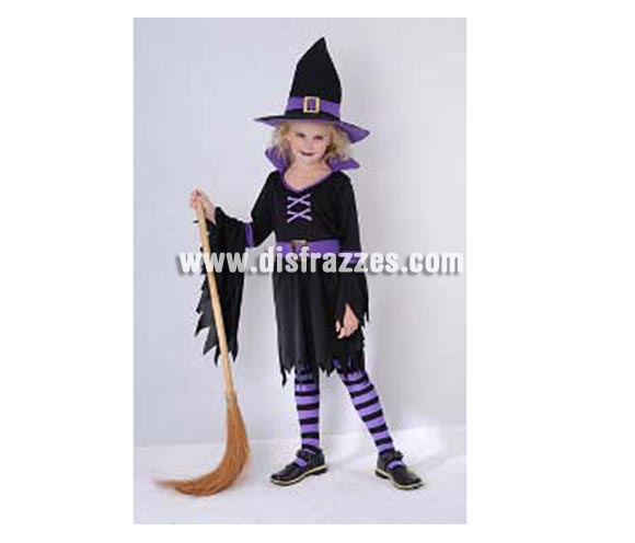 Disfraz de Bruja Glamurosa infantil para Halloween. Talla de 7 a 9 años. Incluye vestido, sombrero y cinturón. Escoba  medias NO incluidas, podrás verlas en la sección Complementos. Éste disfraz de Halloween es ideal para celebrar la Fiesta de la Noche de las Brujas cada vez más arraigada en nuestro País en Pub's, Discotecas, Casas particulares,  Restaurantes o Colegios y ayudar a crear un ambiente terrorífico y tenebroso indispensable para la Noche de Halloween la cual se celebra la víspera de Todos los Santos.
¡¡Compra tu disfraz para Halloween en nuestra tienda de disfraces, será divertido!!
