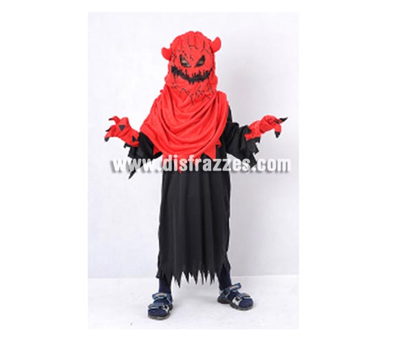 Disfraz de Diablo o Demonio Monstruoso infantil barato para Halloween. Talla de 5 a 6 años. Incluye túnica, capucha con máscara y guantes. Éste disfraz de Halloween es ideal para celebrar la Fiesta de la Noche de las Brujas cada vez más arraigada en nuestro País en Pub's, Discotecas, Casas particulares,  Restaurantes o Colegios y ayudar a crear un ambiente terrorífico y tenebroso indispensable para la Noche de Halloween la cual se celebra la víspera de Todos los Santos.
¡¡Compra tu disfraz para Halloween en nuestra tienda de disfraces, será divertido!!

¡¡¡PRÓXIMA RECEPCIÓN DE ÉSTE ARTÍCULO A PARTIR DE SEPTIEMBRE DE 2010!!!