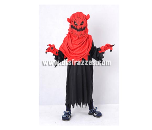 Disfraz de Diablo o Demonio Monstruoso infantil barato para Halloween. Talla de 10 a 12 años. Incluye túnica, capucha con máscara y guantes. Éste disfraz de Halloween es ideal para celebrar la Fiesta de la Noche de las Brujas cada vez más arraigada en nuestro País en Pub's, Discotecas, Casas particulares,  Restaurantes o Colegios y ayudar a crear un ambiente terrorífico y tenebroso indispensable para la Noche de Halloween la cual se celebra la víspera de Todos los Santos.
¡¡Compra tu disfraz para Halloween en nuestra tienda de disfraces, será divertido!!

¡¡¡PRÓXIMA RECEPCIÓN DE ÉSTE ARTÍCULO A PARTIR DE SEPTIEMBRE DE 2010!!!
