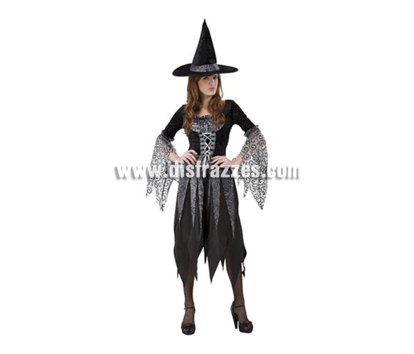 Disfraz de Bruja Gris vestido largo adulta para Halloween barato. Talla estándar 38/42. Incluye vestido y sombrero. Éste disfraz de Halloween es ideal para celebrar la Fiesta de la Noche de las Brujas cada vez más arraigada en nuestro País en Pub's, Discotecas, Casas particulares,  Restaurantes o Colegios y ayudar a crear un ambiente terrorífico y tenebroso indispensable para la Noche de Halloween la cual se celebra la víspera de Todos los Santos.
¡¡Compra tu disfraz para Halloween en nuestra tienda de disfraces, será divertido!!

¡¡¡PRÓXIMA RECEPCIÓN DE ÉSTE ARTÍCULO A PARTIR DE SEPTIEMBRE DE 2010!!!
