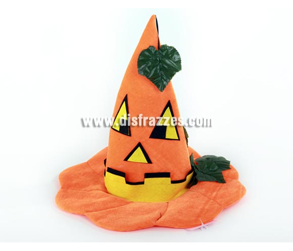 Sombrero de Bruja Calabaza grande para Halloween. Ideal como complemento de tu disfraz de Halloween para ir de Fiesta a Pub's, Discotecas, Casas particulares o Restaurantes y ayudar a crear un ambiente terrorífico y tenebroso en la Fiesta de Halloween.
¡¡Compra los complementos de tu disfraz para Halloween en nuestra tienda de disfraces, será divertido!!
