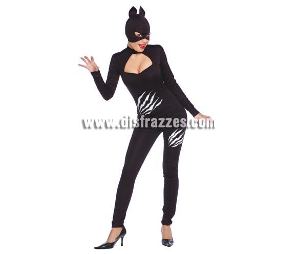 Disfraz de Cat  Woman adulta para Carnaval o para Halloween. Talla única 38/40. Incluye máscara y mono. Disfraz de Cat Woman para mujer para sentirse toda una heroina.
¡¡Compra tu disfraz para Carnaval en nuestra tienda de disfraces, será divertido!!
