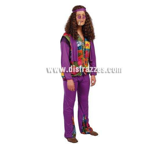 Disfraz barato de Hippie adulto para Carnavales. Talla única 52/54. Incluye cinta de la cabeza, camisa-chaleco, bufanda y pantalón. Peluca NO incluida, podrás ver pelucas en la sección Pelucas, barbas y bigotes de nuestr tienda. Éste disfraz de Carnaval es ideal para divertirse en las Fiestas de Carnavales tan divertidas y estrambóticas como siempre y que cada vez se celebran en más Pueblos, Villas  y Ciudades, tanto en la calle como en Pubs, Discotecas, Casas particulares, Restaurantes o Colegios y disfrazándote con un traje de Carnaval ayudarás a crear ese ambiente Carnavalesco, tan divertido, multicolor y variopinto que a todos nos fascina y nos divierte.
¡¡Compra tu disfraz para Carnaval en nuestra tienda de disfraces, será divertido!!
