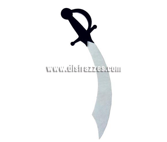 Espada Pirata de 48 cms. Fabricada de material de goma-espuma EVA. Ideal como complemento de tu disfraz para Carnaval para ir de Fiesta a Pub's, Discotecas, Casas particulares, Restaurantes o Colegios y ayudar a crear un ambiente Carnavalesco y Festivo propio de la Fiesta de Carnavales.