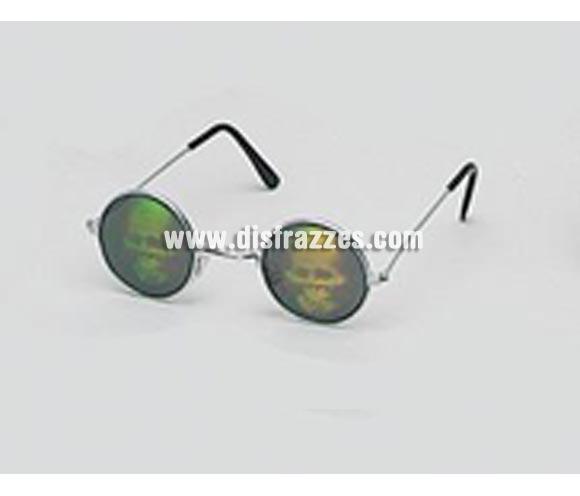 Gafas Calaveras tridimensional. Ideal como complemento de tu disfraz de Halloween para ir de Fiesta a Pub's, Discotecas, Casas particulares o Restaurantes y ayudar a crear un ambiente terrorífico y tenebroso en la Fiesta de Halloween.