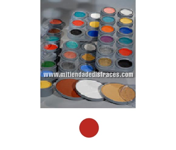 Maquillaje al agua (water make up 501), de 15 ml, de color rojo vivo. 
Fácil de usar, se quita con agua y jabón, antialérgico.