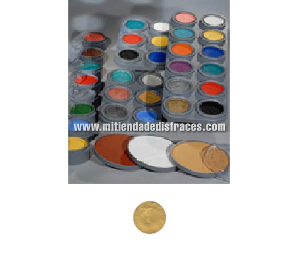 Maquillaje al agua (water make up 705), de 15 ml, de color oro perlado. 
Fácil de usar, se quita con agua y jabón, antialérgico.