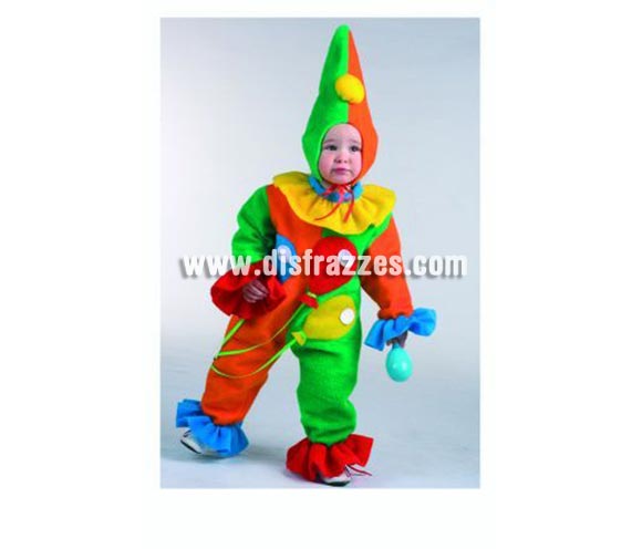 Disfraz de Payaso bebé para Carnaval. Talla de 18 meses. Éste disfraz de Carnaval es ideal para divertirse en las Fiestas de Carnavales tan divertidas y estrambóticas como siempre y que cada vez se celebran en más Pueblos, Villas  y Ciudades, tanto en la calle como en Pubs, Discotecas, Casas particulares, Restaurantes o Colegios y disfrazándote con un traje de Carnaval ayudarás a crear ese ambiente Carnavalesco, tan divertido, multicolor y variopinto que a todos nos fascina y nos divierte.
¡¡Compra tu disfraz para Carnaval en nuestra tienda de disfraces, será divertido!!
