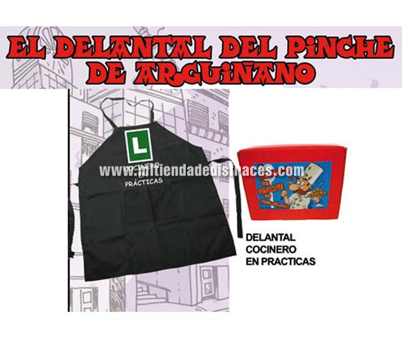 El delantal del pinche de Argiñano. 
Texto: COCINERO EN PRÁCTICAS.