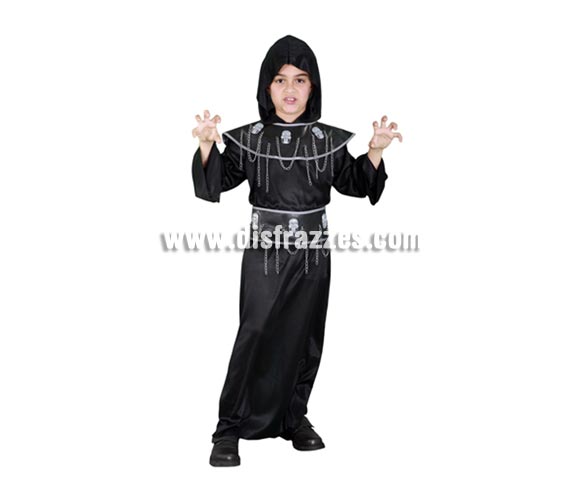 Disfraz de Ejecutor infantil para Halloween barato. Talla de 10 a 12 años. Incluye túnica, capucha, cinturón y collar. Éste disfraz de Halloween es ideal para celebrar la Fiesta de la Noche de las Brujas cada vez más arraigada en nuestro País en Pub's, Discotecas, Casas particulares,  Restaurantes o Colegios y ayudar a crear un ambiente terrorífico y tenebroso indispensable para la Noche de Halloween la cual se celebra la víspera de Todos los Santos.
¡¡Compra tu disfraz para Halloween en nuestra tienda de disfraces, será divertido!!

¡¡¡PRÓXIMA RECEPCIÓN DE ÉSTE ARTÍCULO A PARTIR DE SEPTIEMBRE DE 2010!!!
