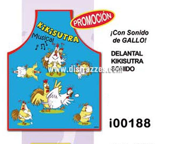 Delantal Kikisutra musical. Ideal para Despedidas de Soltero o Soltera.