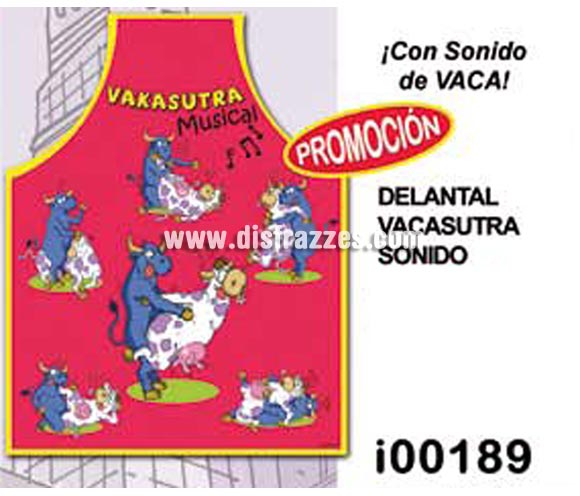 Delantal Vakasutra musical. Ideal para despedidas de soltera o soltero.