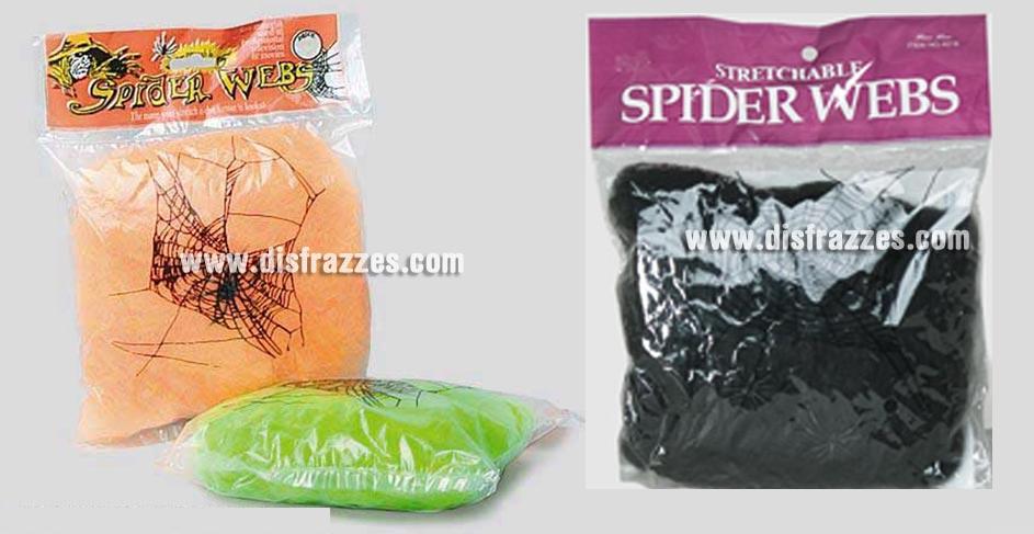 Telaraña de color de 20 gr. para Halloween. Artículo muy apropiado para decoración de Halloween en Discotecas, Pubs, Restaurantes, Colegios y Casas particulares y así crear un ambiente terrorífico y tenebroso típico de la Fiesta de Halloween cada vez más seguida por todos.
¡¡Compra la decoración para Halloween en nuestra tienda de disfraces, será divertido!!
