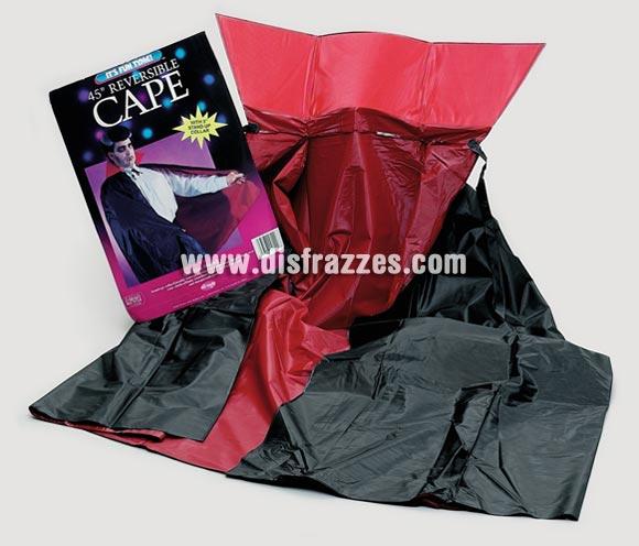 Capa negra y roja reversible de 1,15 m. de longitud para Halloween. Ideal como complemento de tu disfraz de Halloween para ir de Fiesta a Pubs, Discotecas, Casas particulares o Restaurantes y ayudar a crear un ambiente terrorífico y tenebroso en la Fiesta de Halloween.
¡¡Compra los complementos de tu disfraz para Halloween en nuestra tienda de disfraces, será divertido!!
