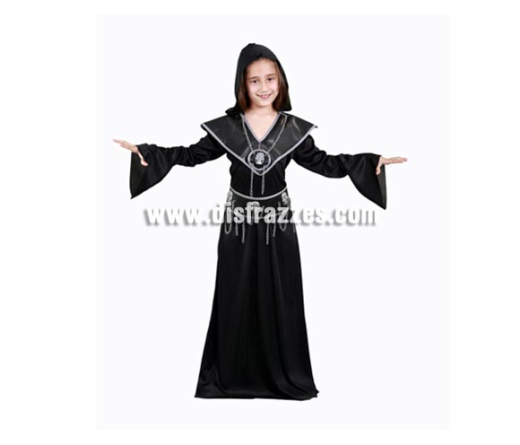 Disfraz de Ejecutora infantil para Halloween barato. Talla de 7 a 9 años. Incluye vestido, cinturón y collar. Éste disfraz de Halloween es ideal para celebrar la Fiesta de la Noche de las Brujas cada vez más arraigada en nuestro País en Pub's, Discotecas, Casas particulares,  Restaurantes o Colegios y ayudar a crear un ambiente terrorífico y tenebroso indispensable para la Noche de Halloween la cual se celebra la víspera de Todos los Santos.
¡¡Compra tu disfraz para Halloween en nuestra tienda de disfraces, será divertido!!

¡¡¡PRÓXIMA RECEPCIÓN DE ÉSTE ARTÍCULO A PARTIR DE SEPTIEMBRE DE 2010!!!
