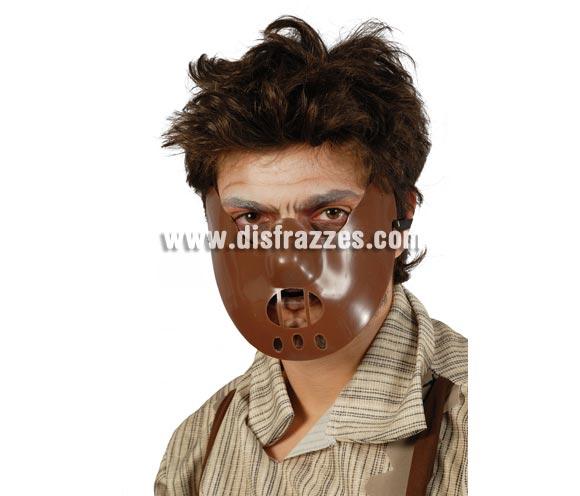 Careta o Máscara de Hannibal Lecter de la Película El Silencio de los Corderos para Halloween. Careta de plástico.