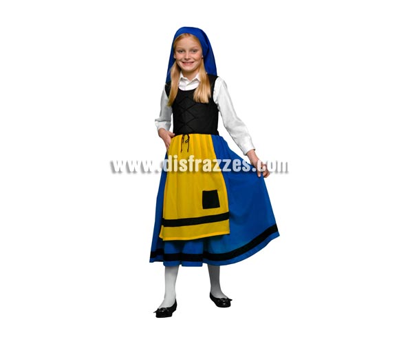 Disfraz de Pastora Azul barato para Navidad. Talla de 10 a 12 años. Incluye pañuelo y vestido con delantal y chaleco. Camisa NO incluida. Éste disfraz de Navidad es ideal para la época Navideña en la que los niños hacen teatros de Belenes e interpretan canciones tradicionales en los Colegios y se comienzan a preparar las Fiestas en las que Reina la Paz y la Unidad. Disfrazándote con un disfraz para Navidad, o disfrazando a tus hijos con disfraces de Navidad, ayudas a crear ese ambiente mágico en el que los peques se sienten protagonistas y ven el auténtico Espíritu Navideño que entre todos debemos crear.
¡¡Compra tu disfraz para Navidad en nuestra tienda de disfraces, será divertido!!