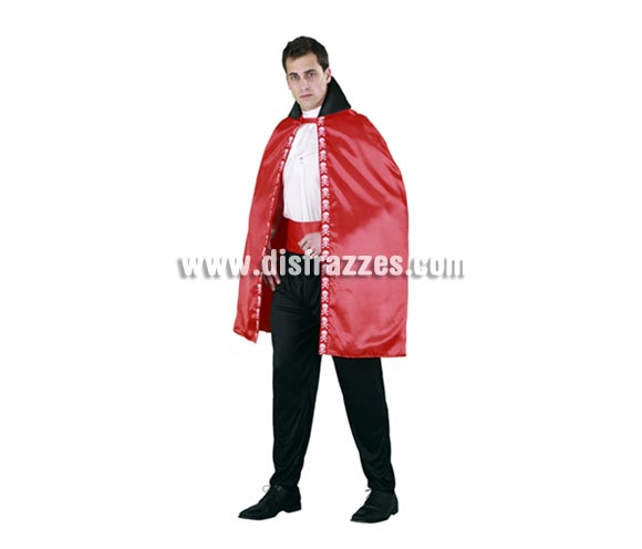 Capa Vampiro roja adultos para Halloween. Talla Universal. Incluye la capa roja. Ideal como complemento de tu disfraz de Halloween para ir de Fiesta a Pub's, Discotecas, Casas particulares o Restaurantes y ayudar a crear un ambiente terrorífico y tenebroso en la Fiesta de Halloween.
¡¡Compra los complementos de tu disfraz para Halloween en nuestra tienda de disfraces, será divertido!!
¡¡¡PRÓXIMA RECEPCIÓN DE ÉSTE ARTÍCULO A PARTIR DE SEPTIEMBRE DE 2010!!!
