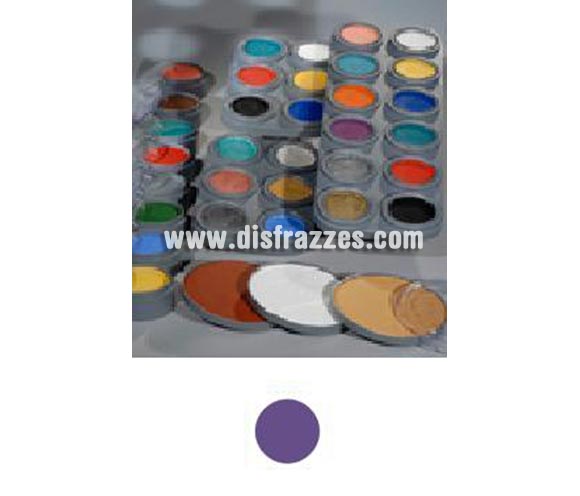 Maquillaje al agua (water make-up 601), de 15 ml. Color púrpura.
-Fácil de usar, (como acuarelas). 
-Se quita con agua y jabón.
-Antialérgico.