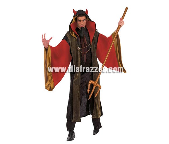 Disfraz de Diablo o Demonio adulto deluxe para Halloween. Alta calidad. Hecho en España. Tridente NO incluido, podrás ver tridentes en la sección de Complementos de Halloween. Éste disfraz de Halloween es ideal para celebrar la Fiesta de la Noche de las Brujas en Pubs, Discotecas, Casas particulares,  Restaurantes o Colegios y ayudar a crear un ambiente terrorífico y tenebroso indispensable para la Noche de Halloween la cual se celebra la víspera de Todos los Santos.
¡¡Compra tu disfraz para Halloween en nuestra tienda de disfraces, será divertido!!
