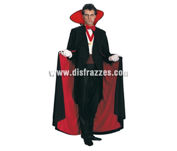 Capa larga negra con forro rojo adulto para Halloween. Medida 150 cm. Ideal como complemento de tu disfraz de Halloween.
¡¡Compra los complementos de tu disfraz para Halloween en nuestra tienda de disfraces, será divertido!!
