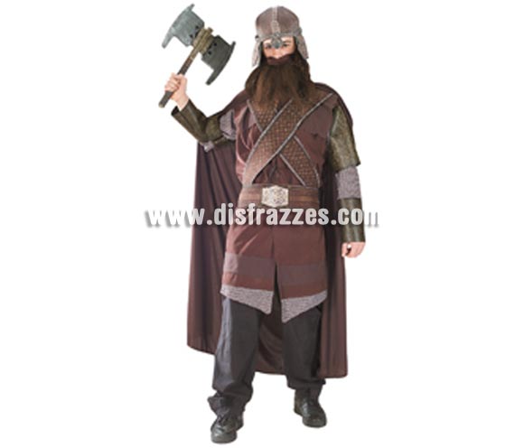 Disfraz de Gimli adulto para Carnaval o para Halloween. Talla estándar. Incluye casco, túnica, capa y cinturón. Disfraz de Gimli el Enano de la Saga El Señor de los Anillos con licencia de la serie, el auténtico!! Éste disfraz de Carnaval es ideal para divertirse en las Fiestas de Carnavales tan divertidas y estrambóticas como siempre y que cada vez se celebran en más Pueblos, Villas  y Ciudades, tanto en la calle como en Pubs, Discotecas, Casas particulares, Restaurantes o Colegios y disfrazándote con un traje de Carnaval ayudarás a crear ese ambiente Carnavalesco, tan divertido, multicolor y variopinto que a todos nos fascina y nos divierte.
¡¡Compra tu disfraz para Carnaval en nuestra tienda de disfraces, será divertido!!
