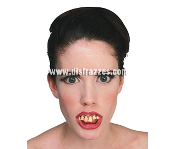 Dientes podridos para Halloween o para Carnaval. Artículo de Maquillaje ideal para caracterizarte en Carnaval, en Halloween o en cualquier fecha del año que tengas ocasión para ir de Fiesta a Pubs, Discotecas, Casas particulares, Restaurantes o Colegios y ayudar a crear un ambiente Festivo propio de la Fiesta a la que acudas.
¡¡Compra el maquillaje para tu disfraz de Carnaval o de Halloween en nuestra tienda de disfraces, será divertido!!
