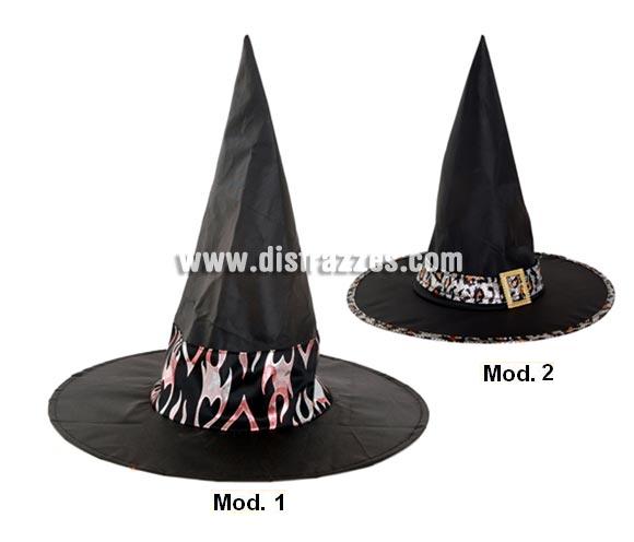 Sombrero de Bruja para Halloween. Dos modelos surtidos. Precio por unidad. 
