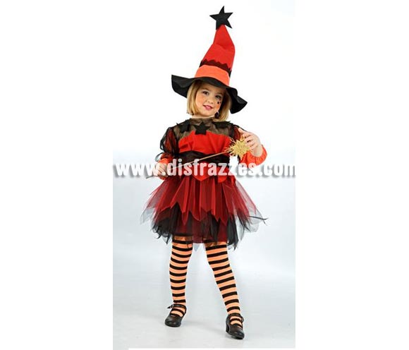 Disfraz de Brujita Estrella bebé deluxe para Halloween. Varias tallas. Incluye camisa, falda y gorro. Alta calidad. Hecho en España. 
Éste disfraz de Halloween es ideal para celebrar la Fiesta de la Noche de las Brujas en Pubs, Discotecas, Casas particulares,  Restaurantes o Colegios y ayudar a crear un ambiente terrorífico y tenebroso indispensable para la Noche de Halloween la cual se celebra la víspera de Todos los Santos.
¡¡Compra tu disfraz para Halloween en nuestra tienda de disfraces, será divertido!!
