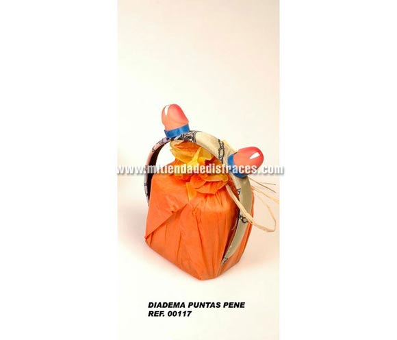 Diadema con pene. Perfecto para Despedidas de Soltero o Soltera.