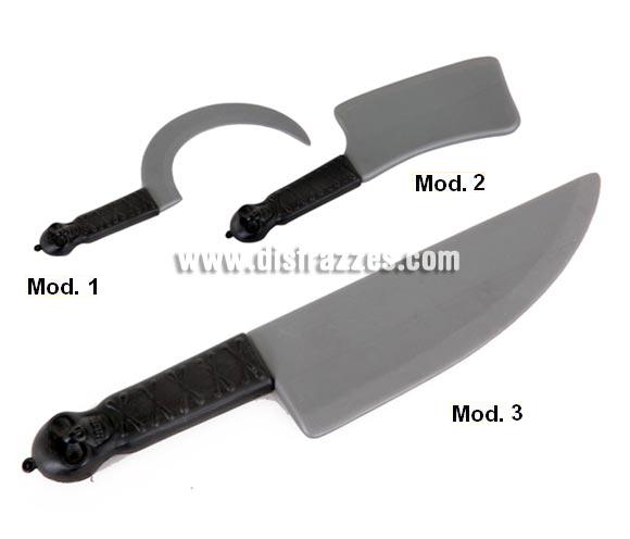 Cuchillos variados para Halloween. Modelos surtidos, precio por unidad, se venden por separado.