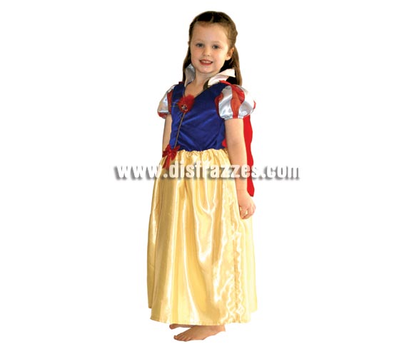 Disfraz de Blancanieves para niña. Talla de 7 a 8 años. Incluye vestido. Disfraz con licencia Disney ideal para regalar. Éste disfraz es ideal para Carnaval y para regalar en Navidad, en Reyes Magos, para un Cumpleaños o en cualquier ocasión del año. Con éste disfraz harás un regalo diferente y que seguro que a los peques les encantará y hará que desarrollen su imaginación y que jueguen haciendo valer su fantasía. 
¡¡Compra tu disfraz para Carnaval o para regalar en Navidad o en Reyes Magos en nuestra tienda de disfraces, será divertido!!
