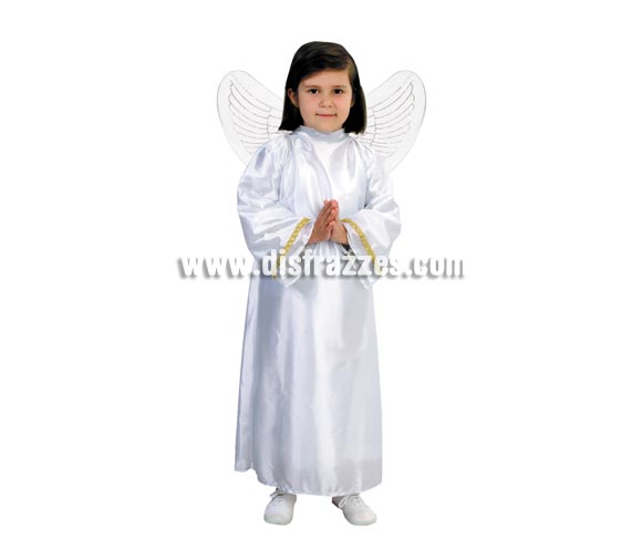 Disfraz de Ángel talla de 10 a 12 años barato para niña y niño. Incluye túnica con alas. Corona NO incluida, podrás verla en la sección de Complememtos para Navidad. 
¡¡Compra tu disfraz para Navidad en nuestra tienda de disfraces, será divertido!!

