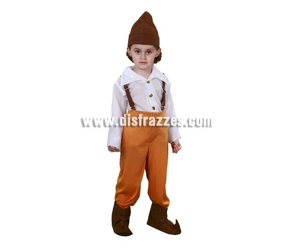 Disfraz de Enanito gorro marrón infantil para Carnaval y para Navidad barato. Talla de 1 a 2 años. Incluye gorro, camisa, tirantes, pantalones y cubrebotas. Disfraz de Duende o Duendecillo para Carnaval o Navidad. Éste disfraz de Navidad es ideal para la época Navideña en la que los niños hacen teatros de Belenes e interpretan canciones tradicionales en los Colegios y se comienzan a preparar las Fiestas en las que Reina la Paz y la Unidad. Disfrazándote con un disfraz para Navidad, o disfrazando a tus hijos con disfraces de Navidad, ayudas a crear ese ambiente mágico en el que los peques se sienten protagonistas y sienten el auténtico Espíritu Navideño que entre todos debemos crear.
¡¡Compra tu disfraz para Navidad en nuestra tienda de disfraces, será divertido!!
