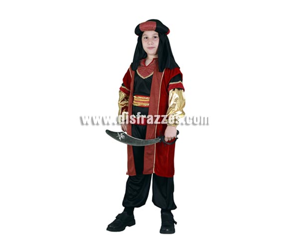 Disfraz de Paje o Sultán Real para Carnaval o para Navidad barato. Talla de 5 a 6 años. Incluye camisa, cinturón, pantalón, casaca y turbante. Disfraz de Paje para Reyes Magos de niño. Éste disfraz de Navidad es ideal para la época Navideña en la que los niños hacen teatros de Belenes e interpretan canciones tradicionales en los Colegios y se comienzan a preparar las Fiestas en las que Reina la Paz y la Unidad. Disfrazándote con un disfraz para Navidad, o disfrazando a tus hijos con disfraces de Navidad, ayudas a crear ese ambiente mágico en el que los peques se sienten protagonistas y sienten el auténtico Espíritu Navideño que entre todos debemos crear.
¡¡Compra tu disfraz para Navidad en nuestra tienda de disfraces, será divertido!!
