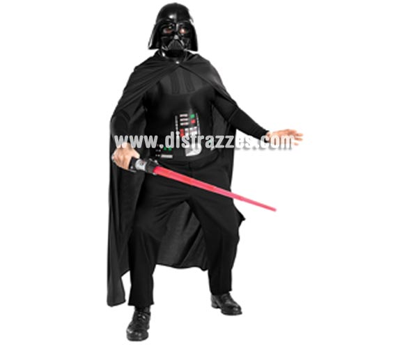 Disfraz de Darth Vader con espada adulto para Carnaval. Talla estándar. Incluye traje completo, capa, máscaracinturón y espada con luz. El único traje con licencia STAR WARS de la factoria Lucas. Ideal para regalar y sobre todo en Navidad y Reyes. Éste disfraz de Carnaval es ideal para divertirse en las Fiestas de Carnavales tan divertidas y estrambóticas como siempre y que cada vez se celebran en más Pueblos, Villas  y Ciudades, tanto en la calle como en Pubs, Discotecas, Casas particulares, Restaurantes o Colegios y disfrazándote con un traje de Carnaval ayudarás a crear ese ambiente Carnavalesco, tan divertido, multicolor y variopinto que a todos nos fascina y nos divierte.
¡¡Compra tu disfraz para Carnaval en nuestra tienda de disfraces, será divertido!!
