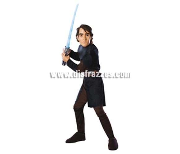 Disfraz de Anakin Skywalker infantil para Carnaval. Talla de 8 a 10 años. Incluye túnica, pantalones, cinturón y máscara. Espada NO incluida. Disfraz con licencia STAR WARS (La Guerra de las Galaxias) de la factoria Lucas ideal como regalo. Éste disfraz es ideal para Carnaval y para regalar en Navidad, en Reyes Magos, para un Cumpleaños o en cualquier ocasión del año. Con éste disfraz harás un regalo diferente y que seguro que a los peques les encantará y hará que desarrollen su imaginación y que jueguen haciendo valer su fantasía. 
¡¡Compra tu disfraz para Carnaval o para regalar en Navidad o en Reyes Magos en nuestra tienda de disfraces, será divertido!!
